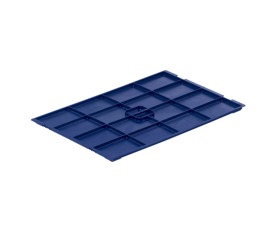 Víko D 69 modré RAL 5003, pro R-KLT 600x400 mm